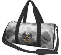 Masonería y rito escocés Equipaje de Viaje Bolsa de Lona Deportiva con Ruedas Plegable Bolsa de Lona, marmoleado