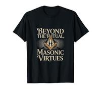 Masonic_Symbol con Beyond The_Rituals, Masonic_Virtues S&C Camiseta