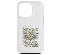 Masonic_Symbol con Beyond The_Rituals, Masonic_Virtues S&C Carcasa para iPhone 13 Pro