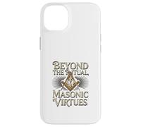 Masonic_Symbol con Beyond The_Rituals, Masonic_Virtues S&C Carcasa para iPhone 14 Plus