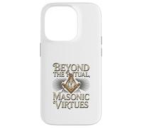 Masonic_Symbol con Beyond The_Rituals, Masonic_Virtues S&C Carcasa para iPhone 14 Pro