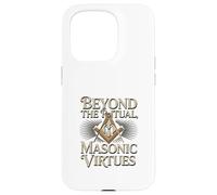 Masonic_Symbol con Beyond The_Rituals, Masonic_Virtues S&C Carcasa para iPhone 15 Pro
