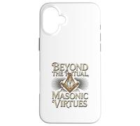Masonic_Symbol con Beyond The_Rituals, Masonic_Virtues S&C Carcasa para iPhone 16 Plus