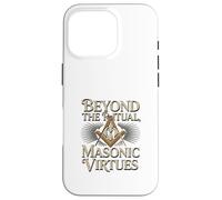 Masonic_Symbol con Beyond The_Rituals, Masonic_Virtues S&C Carcasa para iPhone 16 Pro