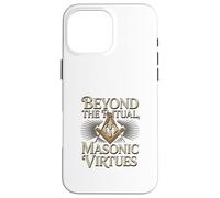 Masonic_Symbol con Beyond The_Rituals, Masonic_Virtues S&C Carcasa para iPhone 16 Pro MAX