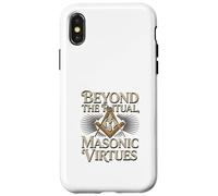 Masonic_Symbol con Beyond The_Rituals, Masonic_Virtues S&C Carcasa para iPhone X/XS