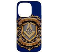 Masonic_Symbol con Brothers in_Spirit, United in_Purpose Carcasa para iPhone 14 Pro