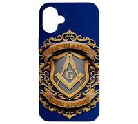 Masonic_Symbol con Brothers in_Spirit, United in_Purpose Carcasa para iPhone 16 Plus