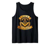 Masonic_symbol con"El arte del auto-mejoramiento" masón Camiseta sin Mangas
