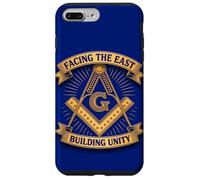 Masonic_symbol con "frente a la_east, construir unidad" S&C Carcasa para iPhone 7 Plus/8 Plus