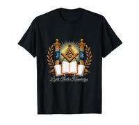 Masonic_symbol con "Light_truth_, Conocimiento" S&C Camiseta