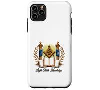 Masonic_symbol con "Light_truth_, Conocimiento" S&C Carcasa para iPhone 11 Pro Max