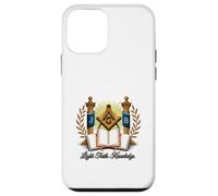 Masonic_symbol con "Light_truth_, Conocimiento" S&C Carcasa para iPhone 12 mini