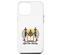 Masonic_symbol con "Light_truth_, Conocimiento" S&C Carcasa para iPhone 12 Pro Max