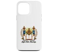 Masonic_symbol con "Light_truth_, Conocimiento" S&C Carcasa para iPhone 13 Pro Max
