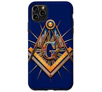 Masonic_symbol con "Masonic-Lodge Buildings_Silhouette" S&C Carcasa para iPhone 11 Pro Max