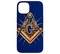 Masonic_symbol con "Masonic-Lodge Buildings_Silhouette" S&C Carcasa para iPhone 13