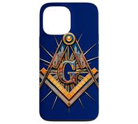 Masonic_symbol con "Masonic-Lodge Buildings_Silhouette" S&C Carcasa para iPhone 13 Pro Max