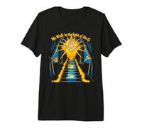 Masonic_Symbol con We Walk_in The Light of G Masonic_s & c Camiseta Premium