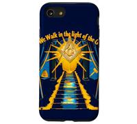 Masonic_symbol con "We Walk_in the Light of G" Masonic_s & c Carcasa para iPhone SE (2020) / 7 / 8