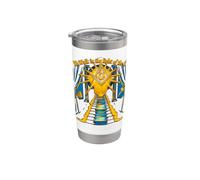 Masonic_symbol con "We Walk_in the Light of G" Masonic_s & c Vaso térmico de acero inoxidable de doble pared