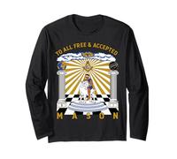 Masonic To All Free & Acepted Masons Goat Rider Christmas Manga Larga