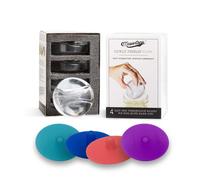 Masontops 8 PC Pickle Pebbles Glass Weight & Pickle Pipe Airlocks Kits - Large Wide Mouth Lid - For Pickling & Canning