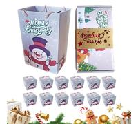 Masoog Cajas de Navidad empaquetadas | Caja de dinero plegable Feliz Navidad con mecanismo de resorte | Bolsa decorativa para niños Boda Chocolate Dulces Joyas Galletas Vino Casa Panadero