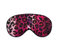 Masque de sommeil doux pour les yeux, imprimado léopard et guépard rose vif, cobertura de noche unisex cómoda para les jeux de fête