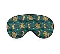 Masque de sommeil pour les yeux, cache-yeux, masque de sommeil confortable para les voyages en avion, le yoga, la sieste, motive astrologique vintage, étoile, soleil et lune