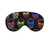 Masque de sommeil pour les yeux, cache-yeux, masque de sommeil confortable para les voyages en avion, le yoga, la sieste, crânes cool