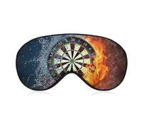 Masque doux para mujer, motivos fléchettes, eau glacée y fuego, réglable para avión.