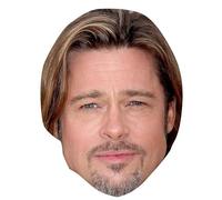Masque en carton 2D Brad Pitt - Acteur - Taille A4