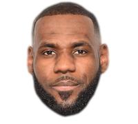 Masque en carton 2D Lebron JAMES - Basket - Taille A4