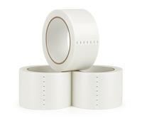 masquepack x3 Cinta Adhesiva de Embalar Acrílica Blanca para Embalaje Resistente y Duradero. Paquete de 3 precintos (3, Blanca, 48 mm x 66 metros)