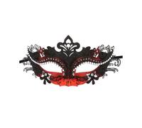 Masquerade Mask, Mardi Gras Deecorations Venetian Masks for Womens --- Red Black