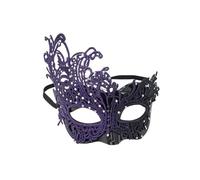 Masquerade Mask Máscara de baile máscaras, máscara encaje hueca, media cara, elegante for, graduación, Mardi Gras MáScara Mascarada Mujer(A-Purple)