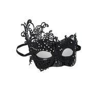 Masquerade Mask Máscara de baile máscaras, máscara encaje hueca, media cara, elegante for, graduación, Mardi Gras MáScara Mascarada Mujer(A-Black)