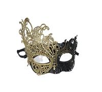 Masquerade Mask Máscara de baile máscaras, máscara encaje hueca, media cara, elegante for, graduación, Mardi Gras MáScara Mascarada Mujer(A-Gold)