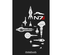 Mass Effect N7 Fleet Starships of the ME Universe Notebook: Sketchbook, planner, journal, organiser, bullet journal, notebook _ 6x9 inches, 120 dotted pages
