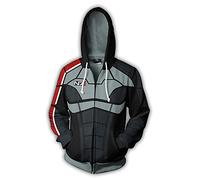 Mass Effect N7 Sudadera con Cremallera Hombre,Cosplay Abrigo De Manga Larga,Sudaderas Hoodies Hombre Mujer Kinsea