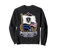Massachusetts Stands Under One Flag Sudadera