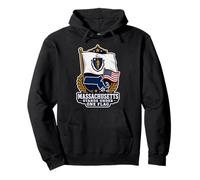 Massachusetts Stands Under One Flag Sudadera con Capucha