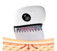 Massage Comb Brush - Rechargeable Grooming Tool for Hair | 9 Vibration Growth Function with Portable Design for Business Trip Outdoor Gym Everyday Birthday Gift Accessory