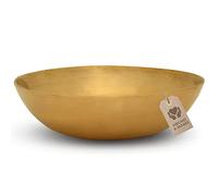 MASSAGE-EXPERT Cuenco tibetano de cabeza amplia, Ø 13,5 cm, 290 g - Altas vibraciones para un masaje sonoro eficaz y sonoterapia en la zona superior del cuerpo. Calidad profesional.