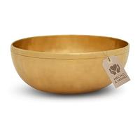 MASSAGE-EXPERT Cuenco tibetano de corazón grande, Ø 22,5 cm, 1.275 g - Sonido agradablemente profundo para un masaje sonoro eficaz y sonoterapia en la zona superior del cuerpo. Calidad profesional.