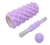 Massage Foam Rollers - High Density Stick and Ball Set, Anti Slip Recovery Roller for Yoga Pilates, Strength Training | Home Dorm Apartment Gym Travel Exercise Aid Relaxation Fitness Eq