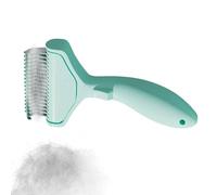 Massage Grooming Comb, Curved Pet Coat Comb for Knots, Long Loose Thick Brush for Kitten Bathroom Living Room Shelter Travel, and Hair Detangling Grooming Tool