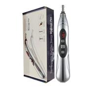 Massage Pen - Portable Rechargeable Electric Meridian Energy Pulse Stimulator | Adjustable Intensity Muscle Relaxation Device for Neck, Back, Feet | Home, Travel, Tool for Men and Women