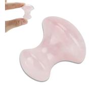 Massage Stone, Rose Quartz Crystal Massage Stone 4 cm/1.6in Herramienta de masaje de ojos reutilizables en forma de hongo para spa para el hogar